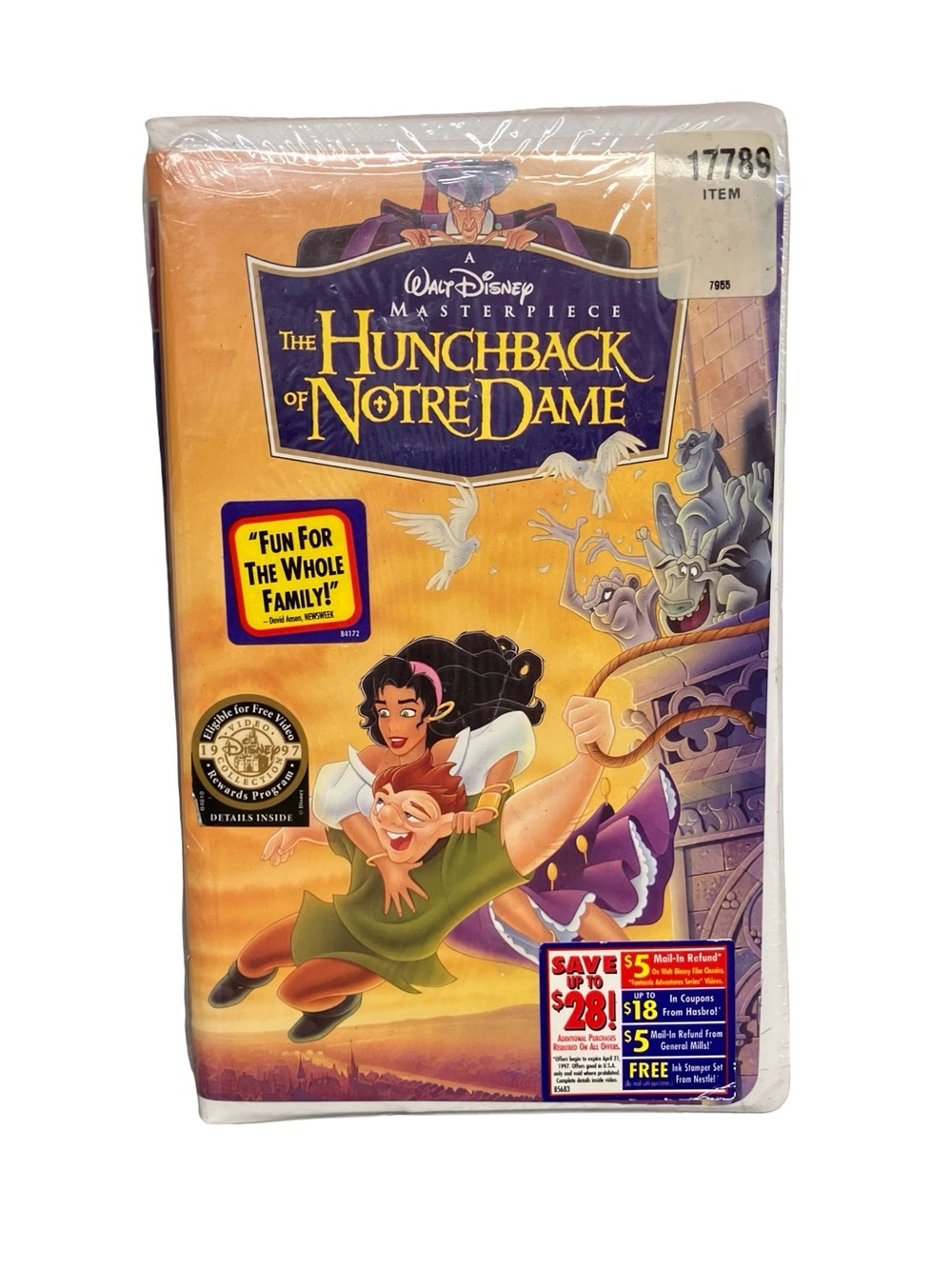 The Hunchback Of Notre Dame 1996 VHS Clamshell Walt Disney Brand New Sealed VTG